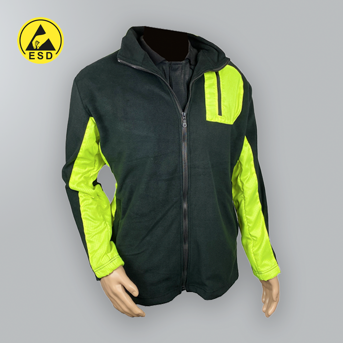 PREMIUM ESD Fleece Cardigan DARK GREY PREMIUM ESD Fleece Cardigan DARK GREY